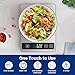 【33 lb & USB Rechargeable】 Digital Kitchen Food Scale Kitchen Scale, Stainless Steel Digital Weight Grams and Oz, Baking and Cooking, 0.1oz/1g Precise, 6 Weight Units (B1)