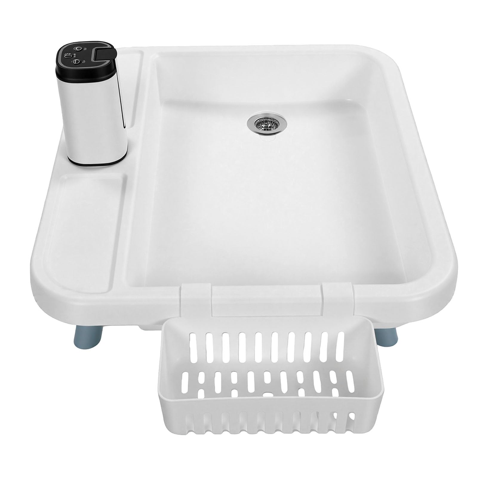 RiToEasysports Fregadero Portátil, Estación de Lavado de Manos Portátil con Soporte Desmontable para Tienda de Campaña RV Camping