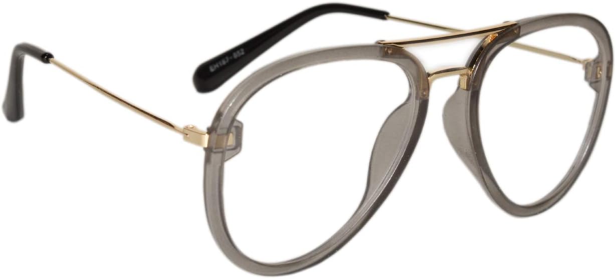 Peter Jones Aviator Unisex Sunglasses (Grey, Medium)