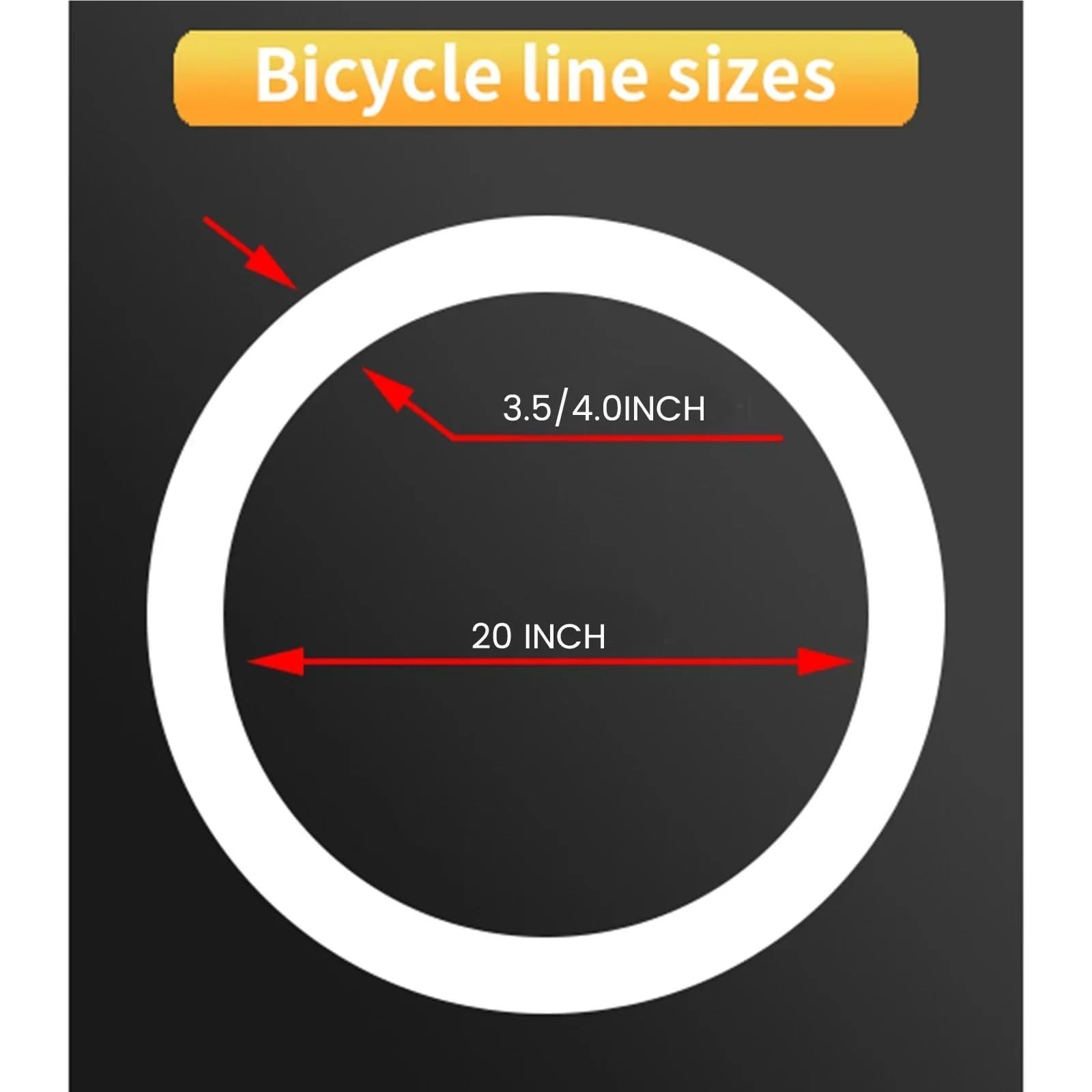 Chambre à air de vélo, Chambres Pneu Gros 20x4.0 for motoneiges, VTT et vélos Montagne, Convient aux 20x3,5-4. Pneus(20x4.0 2pcs)