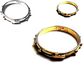 Handmade 1 Wedding Ring 925 Sterling Silver Rosary Prayer Colour Yellow Gold, Rose Gold or White Gold, Choose from Size 10 to 30 Italian Free Keyring, Sterling Silver