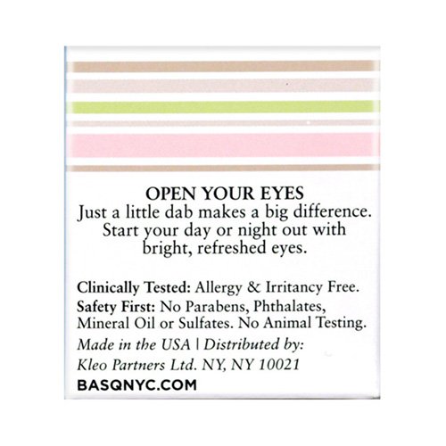 BASQNYC Cucumber Tea Eye Gel, 0.5oz