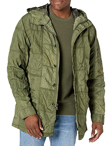 Image of John Varvatos Men's Patrik Hooded Patchwork Parka