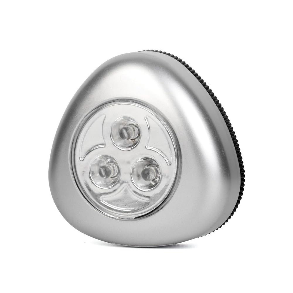 Lnjbabao Silvery Touch Led Battery Lights Touch Lamp Led Battery-Powered Wireless Night Light For Closets, Cabinets, Counters, Or Utility Rooms
