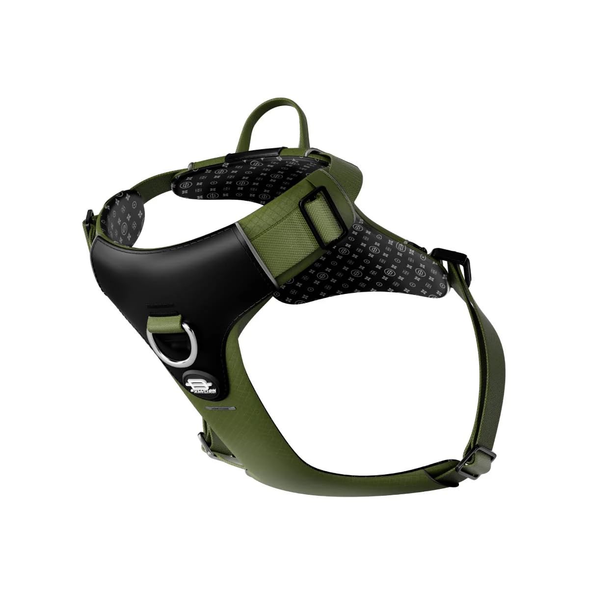 Bullyion ® Original Equipment Lightweight and Breathable Honeycomb Harness with Softcell Padding, Lockforce Buckles, and Stainless-Steel Hardware - Designed for All BreedsCommando Khaki (Size A)