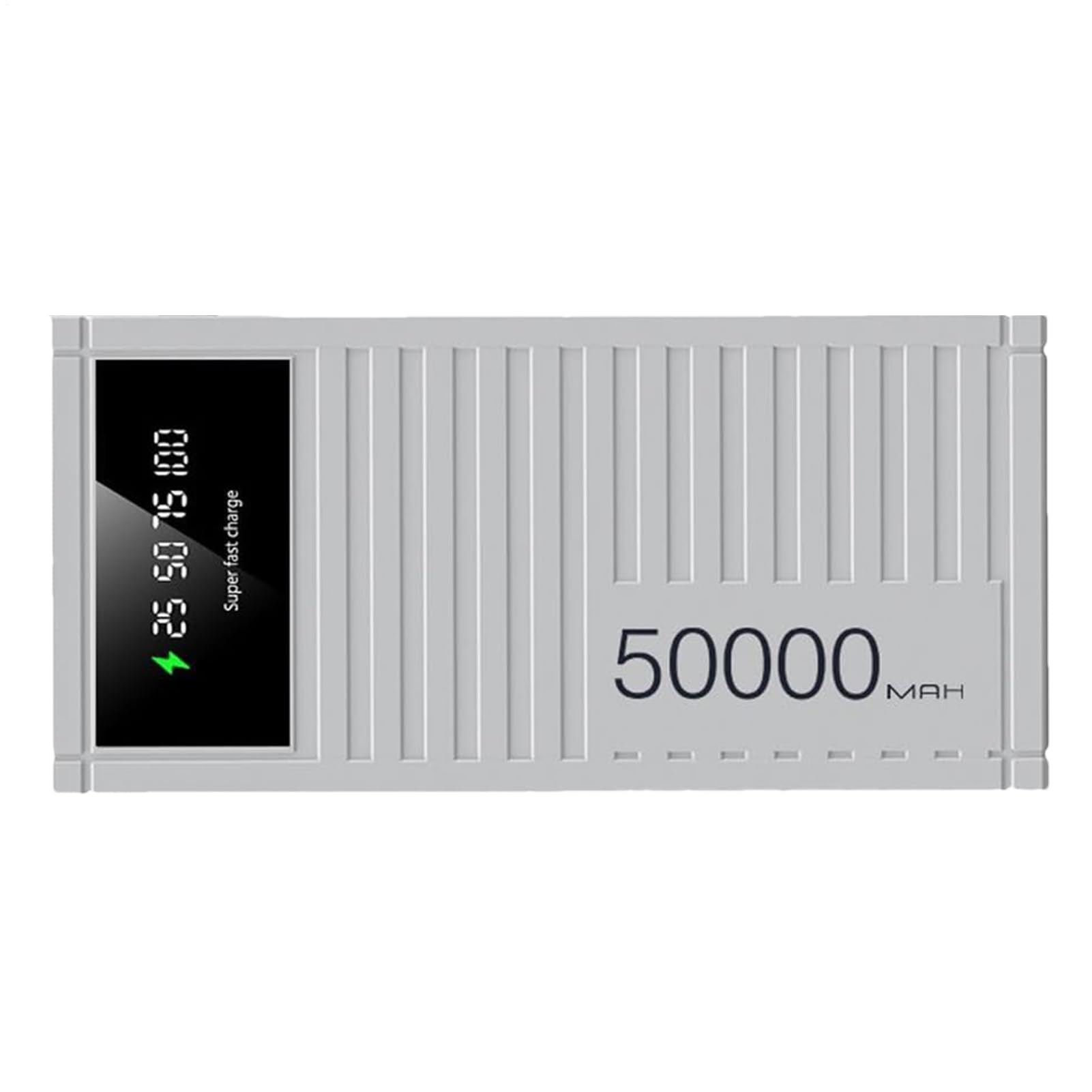 Banco De Carga Rápida, Cargador De Alta Velocidad De 66 W, Gran Capacidad De 50000 MAh, Diseño Portátil Multifuncional, Construcción Duradera De ABS, Respaldo De Energía For Teléfonos Móviles(White.)