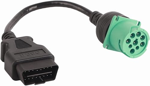 Miniatura 9 de Adaptador de cable de 9 pines a 16 pines Cable adaptador OBD2 9 Pin a 16 Pin OBD2 Truck Diagnostic Scanner Cable Adaptador para motor diesel Cabeza