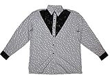 florian obst leichtathletik Material: 100% Thai Silk Il Padrino Moda Thai Seidenhemd Black/White Mod1- Hawaii Langarm Hemd, Grösse:L