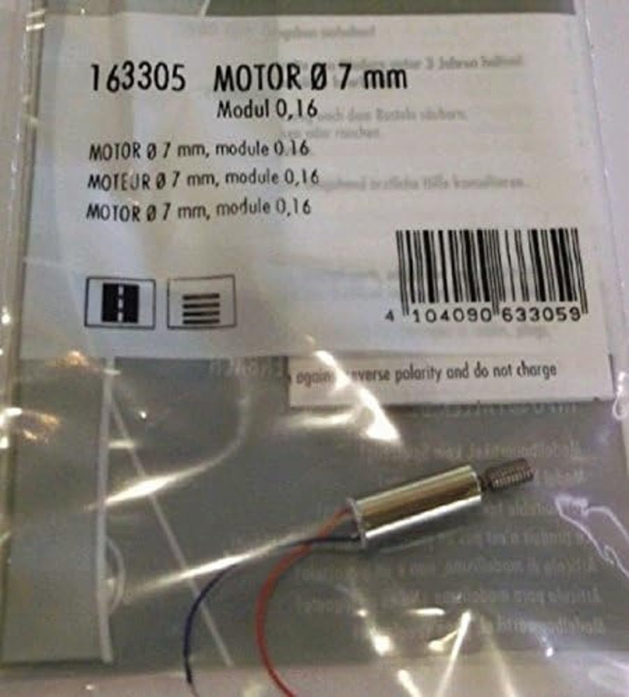 Faller 163305 Motor, Diameter 7 mm, Module 0.16 Model Kit, Various