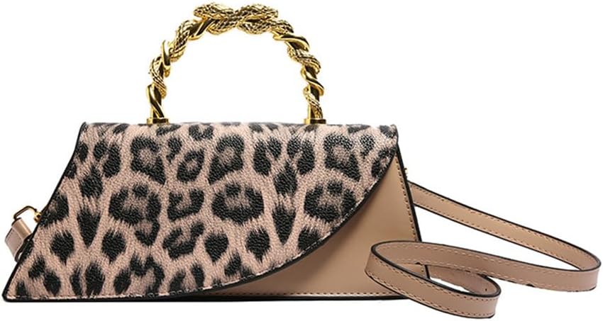 Leopard Print Clutch Purse with Shoulder Strap Cheetah Print Crossbody Evening Handbag Leopard Print Gifts for Women