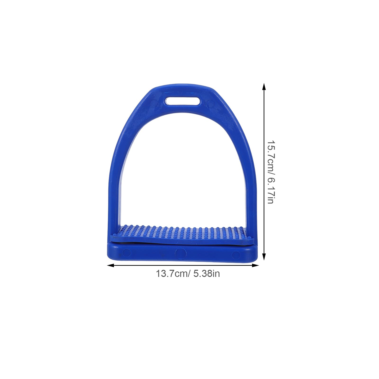 Staffe da Sella Inglesi 2 Pezzi in Plastica con Gomma Blu