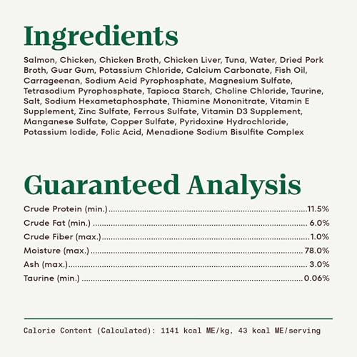 Image of Nutro Perfect Portions Pate Wet Cat Food, Salmon & Tuna, 2.6 oz, 24 ct