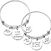 Nzztont Pack Of 2 Graduation Gifts Cap Sallow Inspirational Charms Bangle Bracelets Graduation Gifts For Graduates