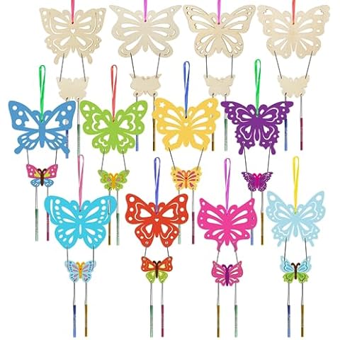 WEDNOK DIY Butterfly Wind Chime Kit for Kids Cover