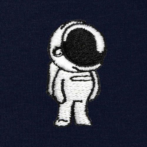DALIX Astronaut Embroidered Hoodie Fleece Sweatshirt Zip Front Mens2