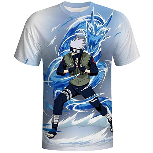 Jsmllia cool boy ka-ka-shi hatake mens t-shirt,3d anime graphic t…