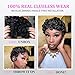showreal Pixie Cut Wigs Human Hair for Black Women Short Pixie Cut Wigs 100% Real Human Hair Lightweight Glueless Natural Black Layered Pixie Wig(025-1B)