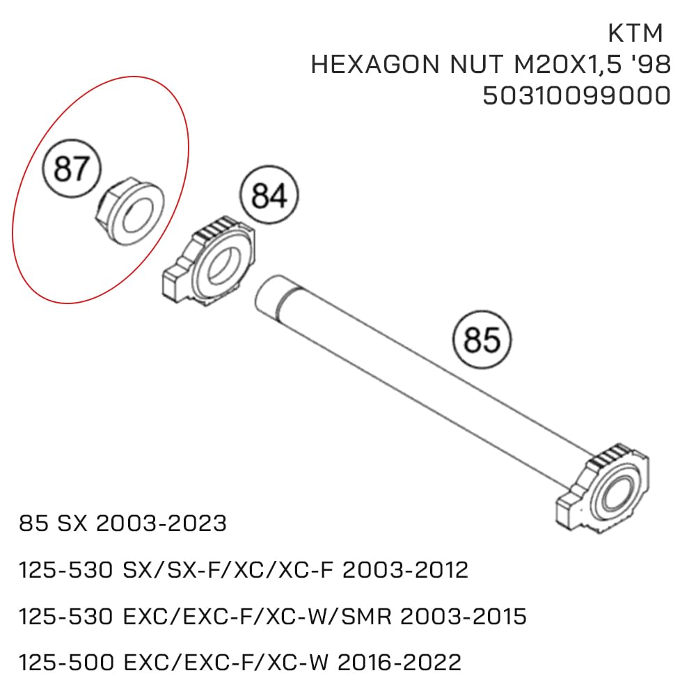 Amazon.co.jp: Power Parts オレンジリアアクスルシャフトロックナット