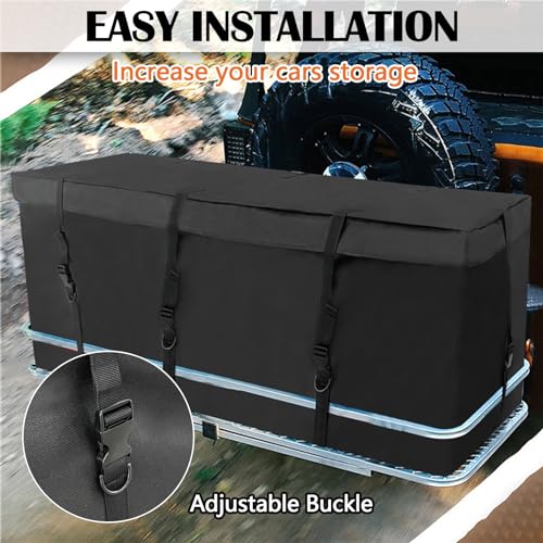 Dachbox Auto, Auto Heckbox Gepäckträgertasche,Transportbox,Gepäckträger für Anhängerkupplung,135 * 51 * 51CM Faltbare dachbox Dachgepäcktransporttasche Wasserdicht Transporttasche für alle Autos