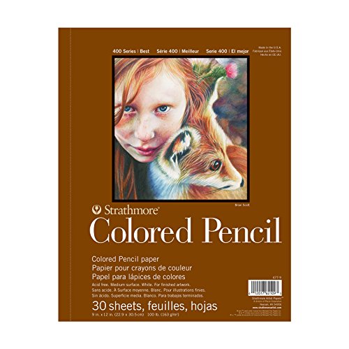 Strathmore 400 Series Wire Bound Colored Pencil Pad, 100 lb....