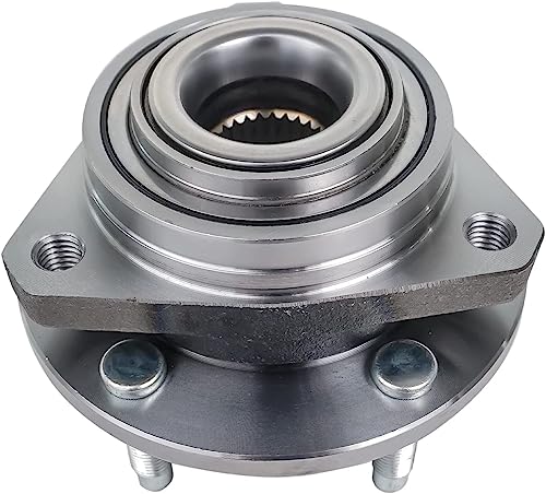 Image of Detroit Axle - Front Right CV Axle Shaft + Wheel Hub & Bearing Replacement | for 2007 Pontiac G6 Non-ABS 4 Spd Automatic- 2pc Set