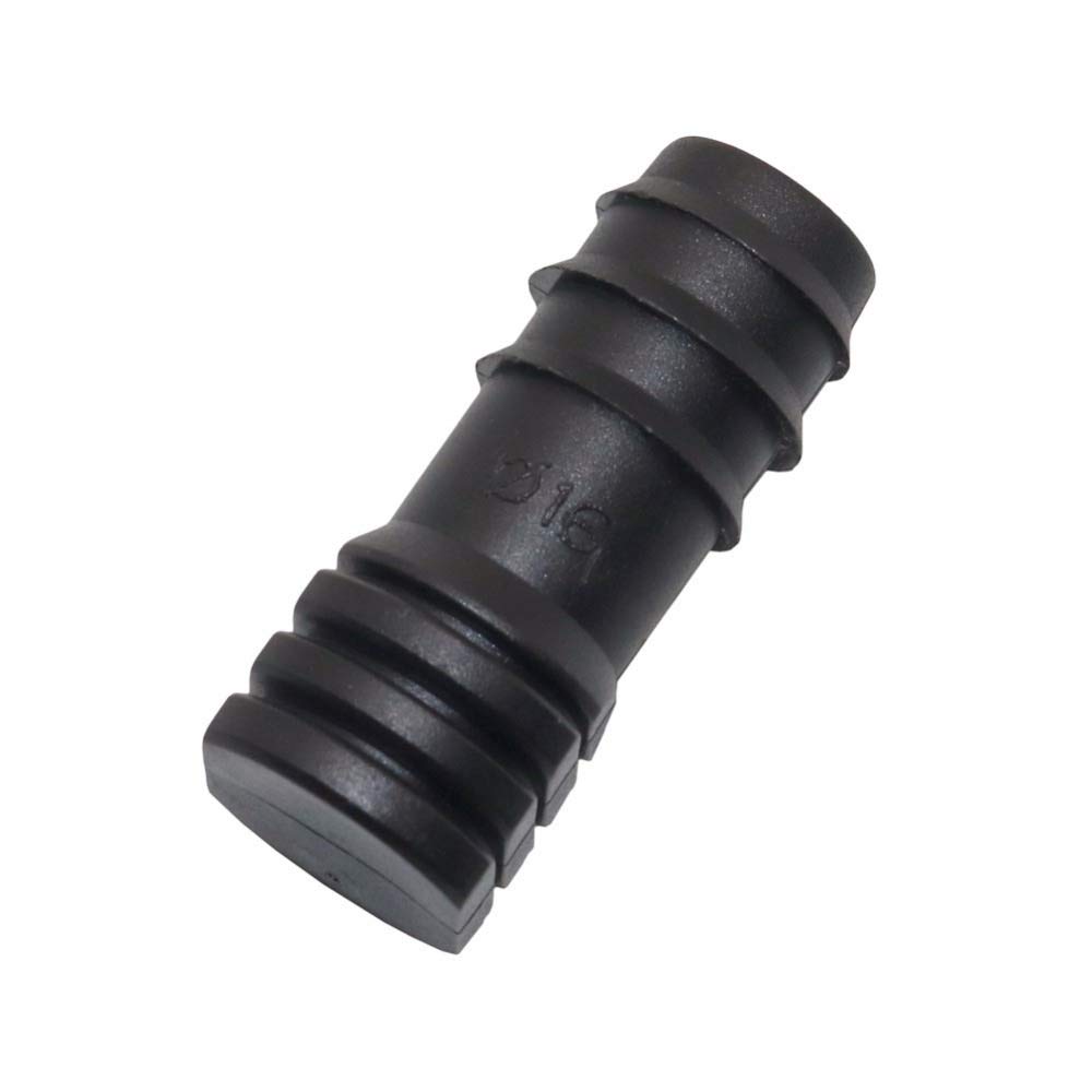 Connexion rapide Tuyau de jardin DN16, DN20, DN25 polyéthyléne extrémité cannelée Embouts plastique Barb ligne Tuyau d'eau Mender for micro irrigation goutte à goutte Lignes Raccords 100 Pcs