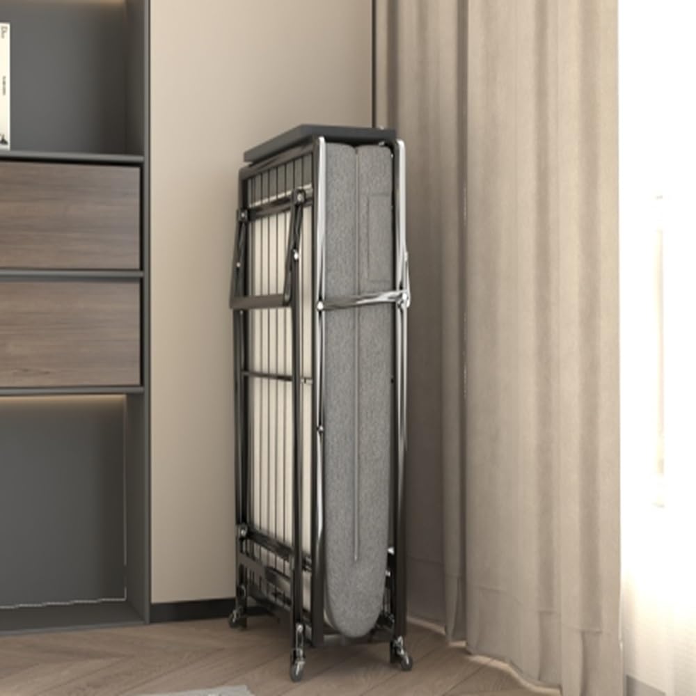 Amazon.com: QSOSTNS Single Bed,with Mattress and 4 Casters