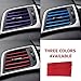 Ferianl 20PCS Car Vent Outlet Trim, Bendable Air Conditioner Vent Decoration Strip, Universal Auto Air Oulet Strips, for Most Vehicles (Red)