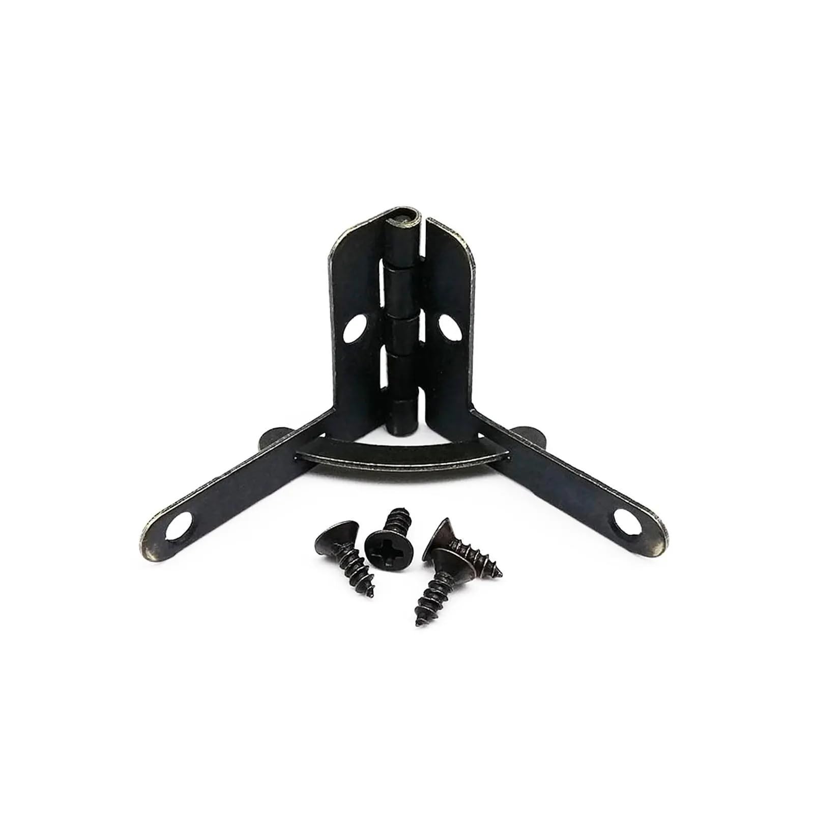 Dmlayhp Black 12Pc Support Spring Hinge With Screw L Shape 90 Degree For Jewelry Display Chest Wood Case Watch Box(Black)