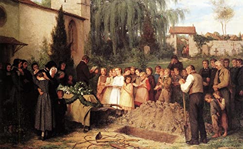 Tableau Funérailles d'un enfant d'Albert pour habiller un grand mur vide avec une oeuvre d'art