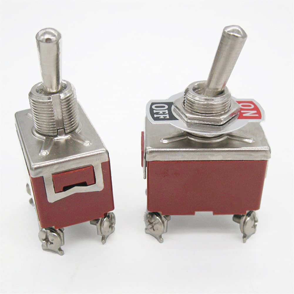 Kippschalter, 3 Stück, robust, 15 A, 250 V, 20 A, 125 V, DPST, 4-poliger EIN/Aus-Schalter