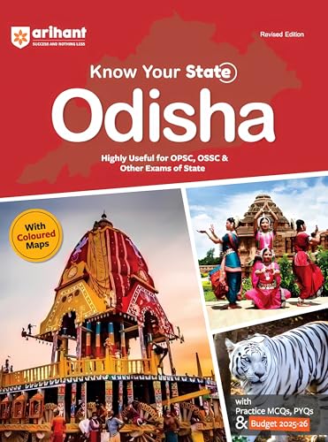 Image of Know Your State Odisha | Includes MCQs and PYQs | For OPSC, OSSC, OSSTET, OTET and Other Odisha State Exams | Updated for 2025-26 Budget and Economic Survey