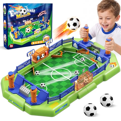 Yuyctwg Mini Foosball Table for Kids Portable Tabletop Soccer Board Game