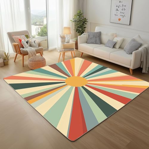 Tapete Boho Vintage Pequeño, 60x91 cm, Antideslizante miniatura 2