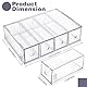 ToyaJeco Schreibtisch Organizer mit 12 Schubladen, Stapelbare Desktop Aufbewahrungsbox mit herausnehmbarer Schublade, Klar Brillenorganizer für Office Supplies Schreibwaren Markierungen Sonnenbrille