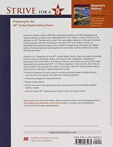 Strive for a 5 for America's History: Preparing for the Ap* U. S. History Exam - Image 2