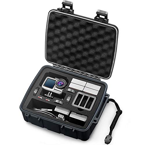 Lekufee Portable Waterproof Case Compatible with DJI Osmo Action Camera and More Accessories（Gray）