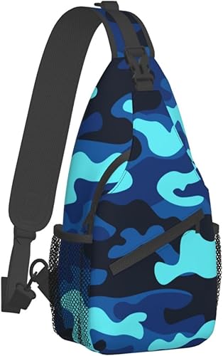 IRIHISKY Mochila cruzada para hombres y mujeres, mochila cruzada casual para senderismo, viajes, deportes, correr, bolsa de pecho