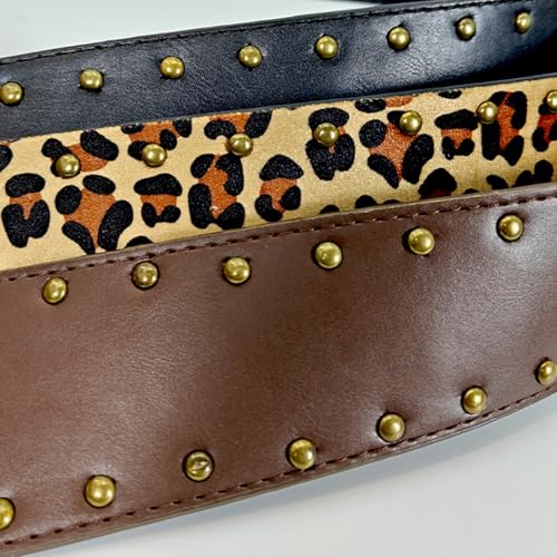 Rivet Studded PU Corset Adjustable Waistband Wide Belt Women Men Cincher Cool Waistband Punk Styles Waist Decoration3