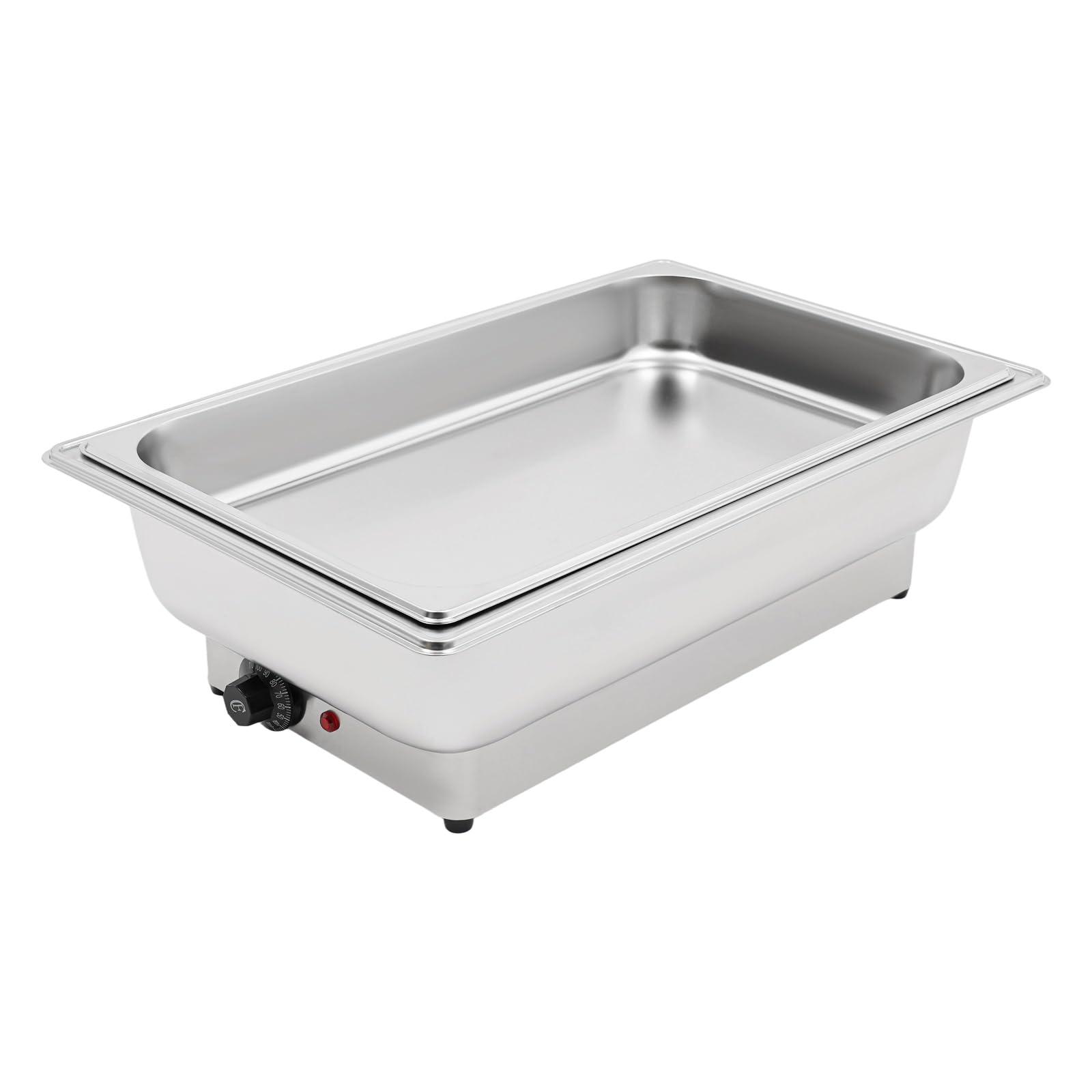 Scaldalibi per buffet in acciaio inox Chafing Dish, scalda buffet elettrico, 600 W, grande capacità (9 l)