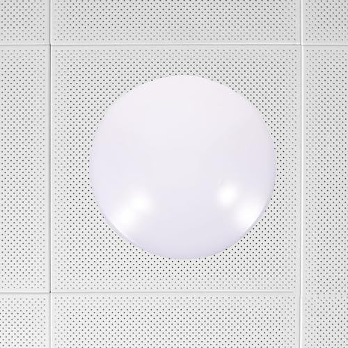 Image of Luxshiny Flush Mount Ceiling Light Cover, 22.6cm Plastic Round Mushroom Light Shade Replacement Lamp Dustcovers Ceiling Lighting Fixtures for Wall Sconce Chandelier Lamps