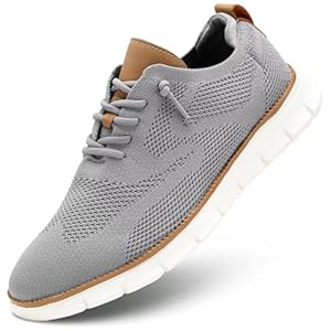 Men’s Casual Dress Shoes Fashion Walking Sneakers Mesh Business Oxfords Work Lightweight Soft Sole