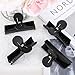 Professional Salon Butterfly Hair Clips, Segbeauty 4pcs Large Black 3.54 inches Double Teeth Hair Sectioning Clamps for Hairstyling and Thick Long Hair