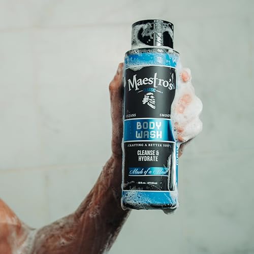 Miniatura 7 de Maestro's Classic Body Wash - Gel de baño acondicionador, limpia e hidrata, mezcla de marca de hombre, 16 onzas