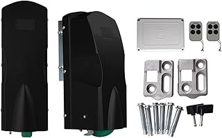 Automatic Gate Opener Kit Double Rolling Wheel Swing Gate Opener for Dual Home Automatic Gate/Door Strong Engine Actuator for Driveway for Dual Swing Gates,Driveway Gates and So On