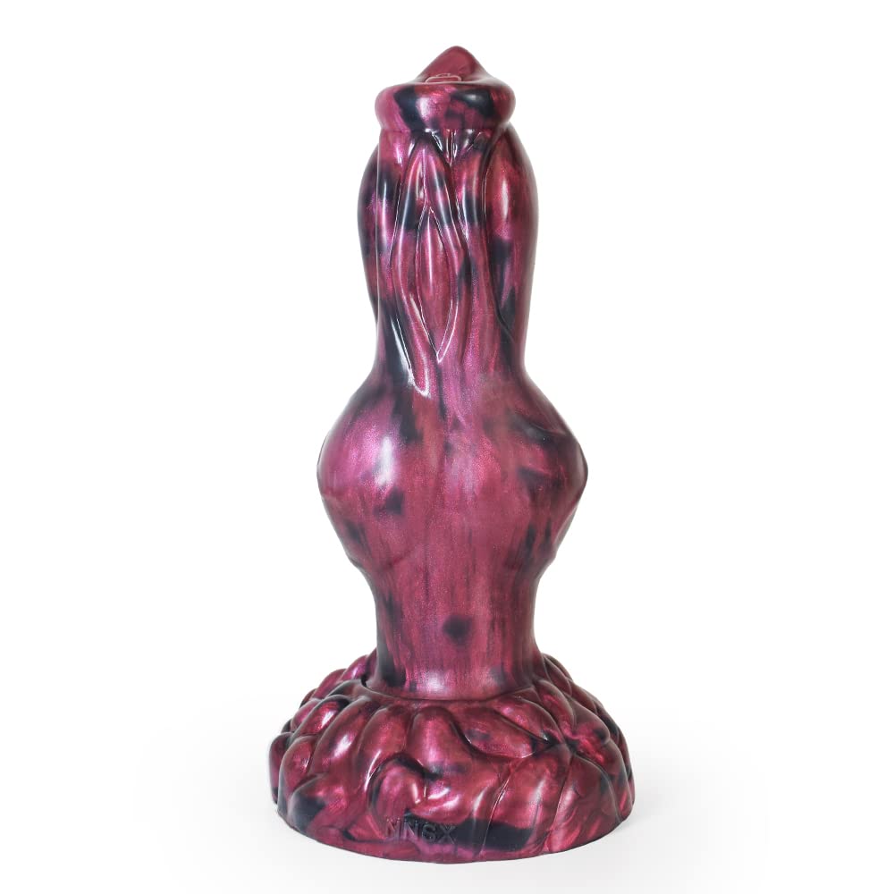 BeHorny Dildo Sex Toy, Liquid Silicone Alien/Fido Dildo with Suction Cup