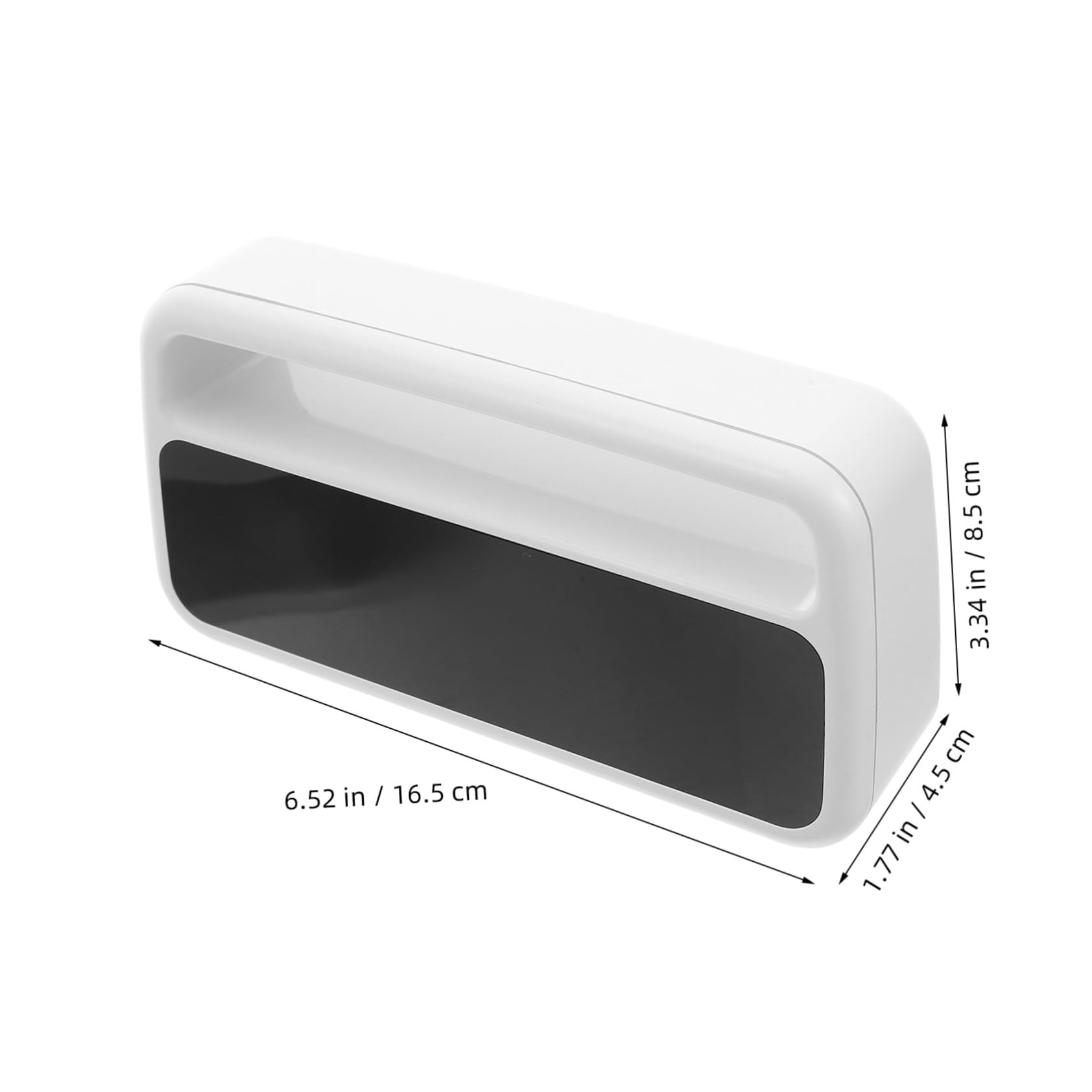 Toyvian Orologio Digitale da Tavolo con Display Grande, Bianco | Plastica, Alimentazione a Batterie Aaa 3x, Luce Ambientale con Doppia Luminosità