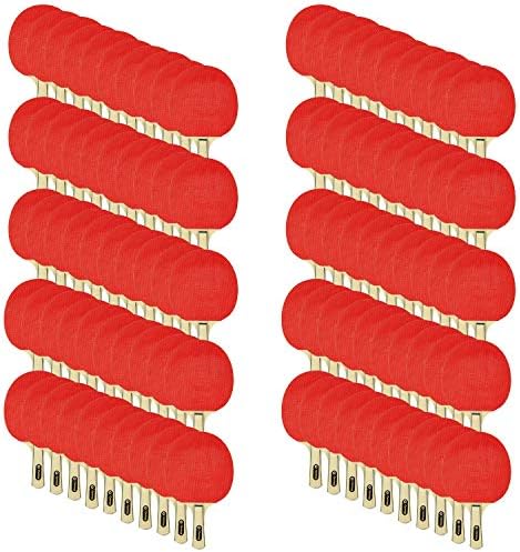 Miniatura 8 de Cyclone Ping Pong Paddle - 100 piezas - La clásica raqueta de tenis de mesa 'Hardbat' - Serie de raquetas (MK) - Recomendado para jugadores