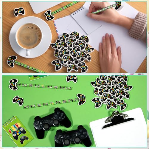 Set de papelería temática videojuegos 72 piezas miniatura 6