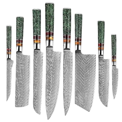Set Cuchillos Cocina 8 Piezas Acero Aleado